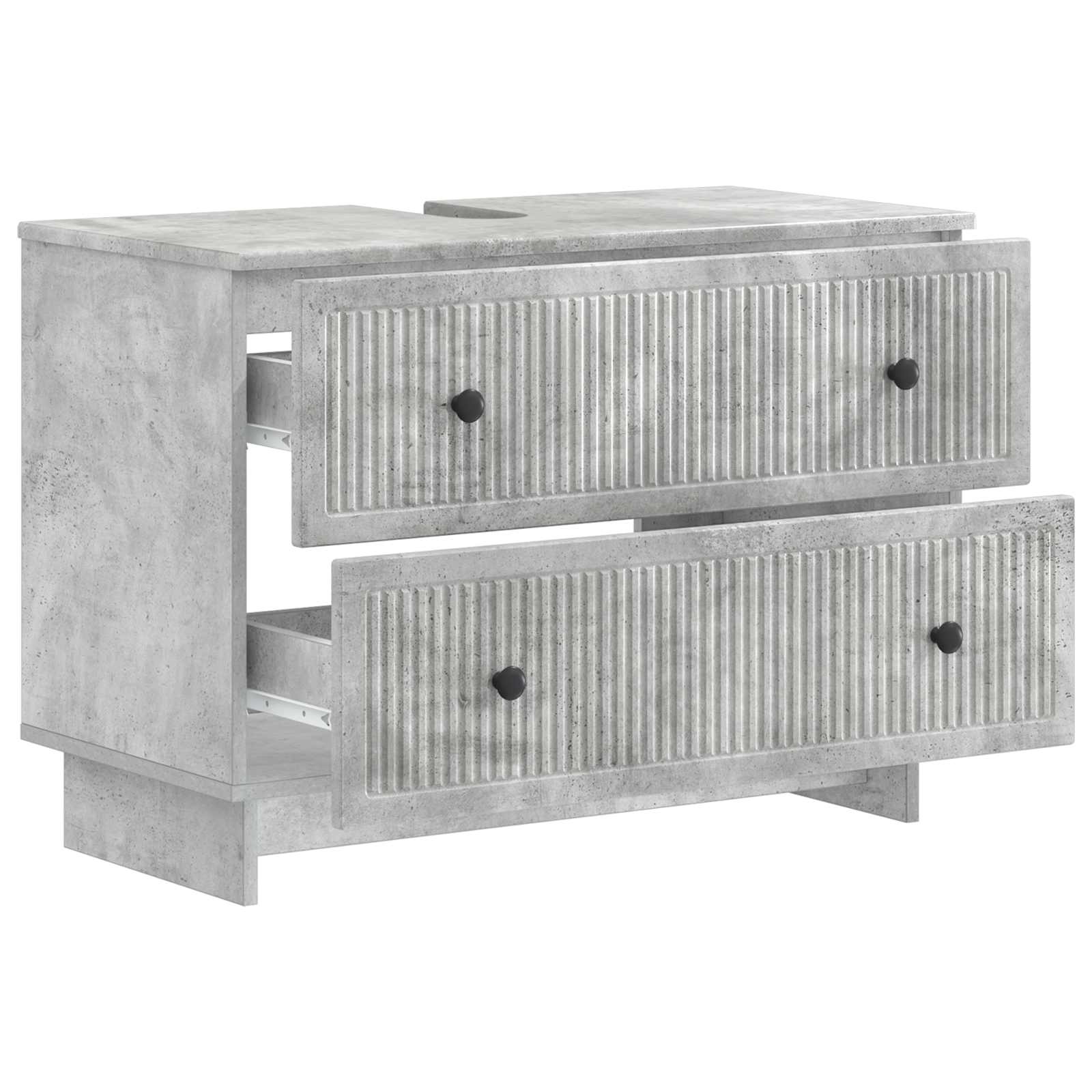 Badrumsskåp med handfat EDE Betonggrå 82 x 41 x 59 cm