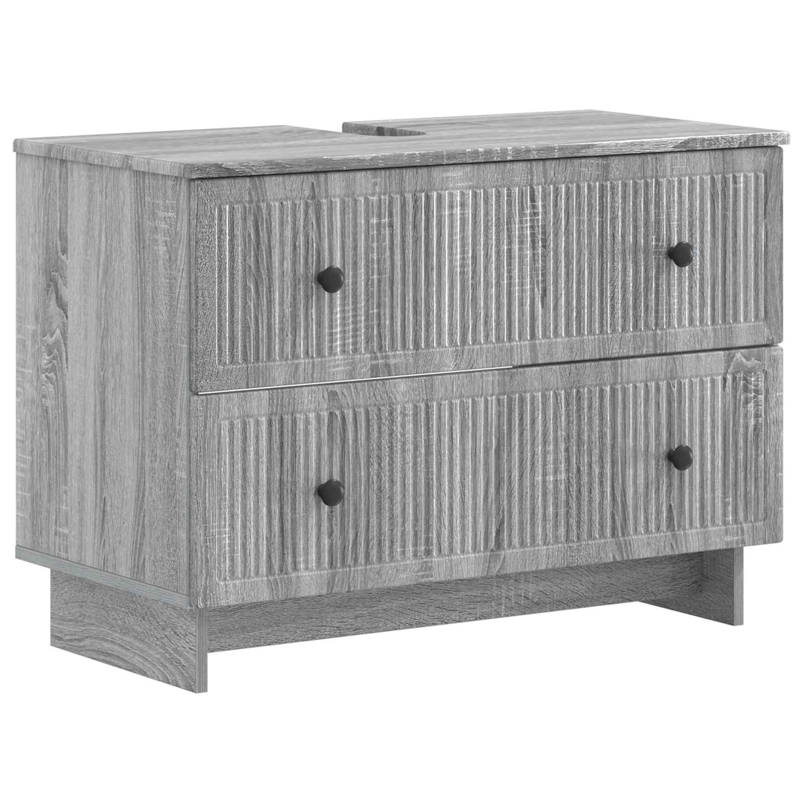 Badrumsskåp med handfat EDE Grå Sonoma 82 x 41 x 59 cm