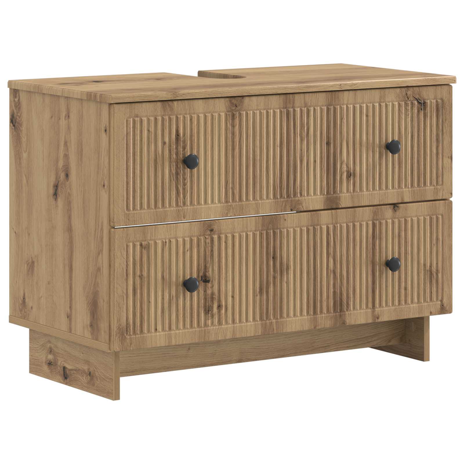 Badrumsskåp med handfat EDE Artisan-ek 82 x 41 x 59 cm