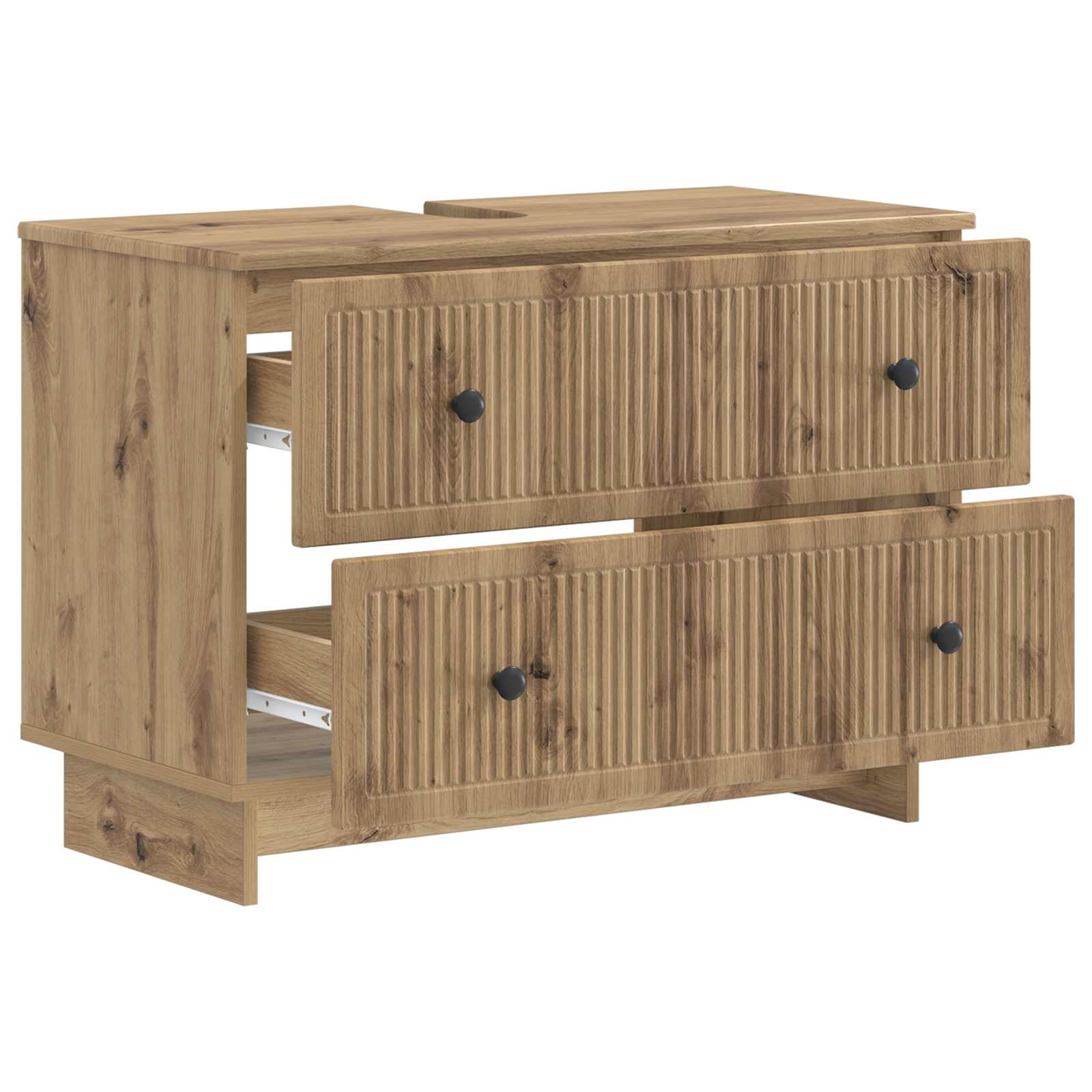 Badrumsskåp med handfat EDE Artisan-ek 82 x 41 x 59 cm