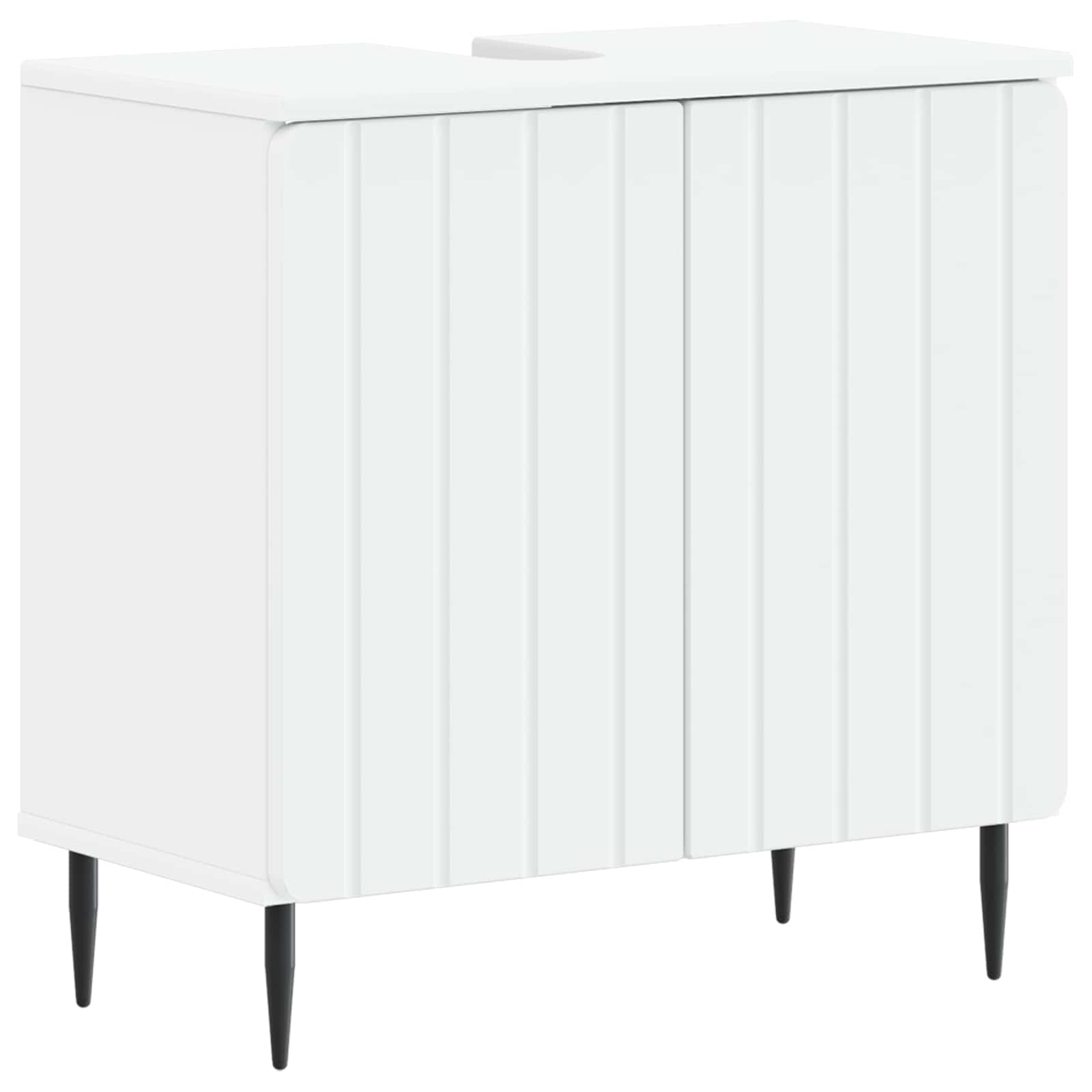 Badrumsskåp med handfat ZWOLLE Vit 59,5 x 31,5 x 59 cm