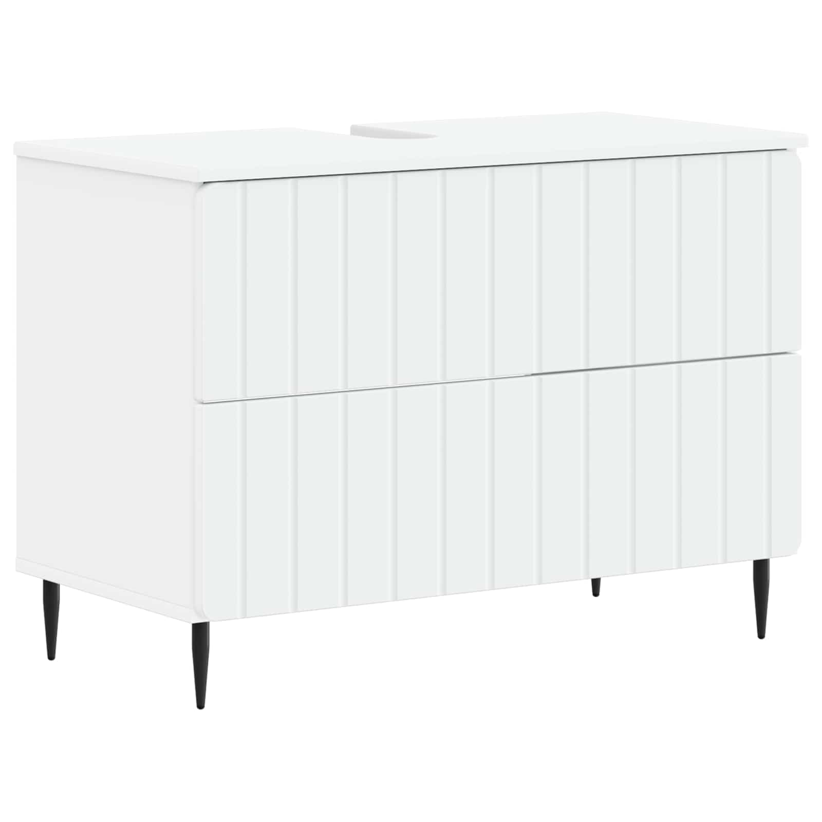Badrumsskåp med handfat ZWOLLE Vit 82 x 41 x 58,5 cm