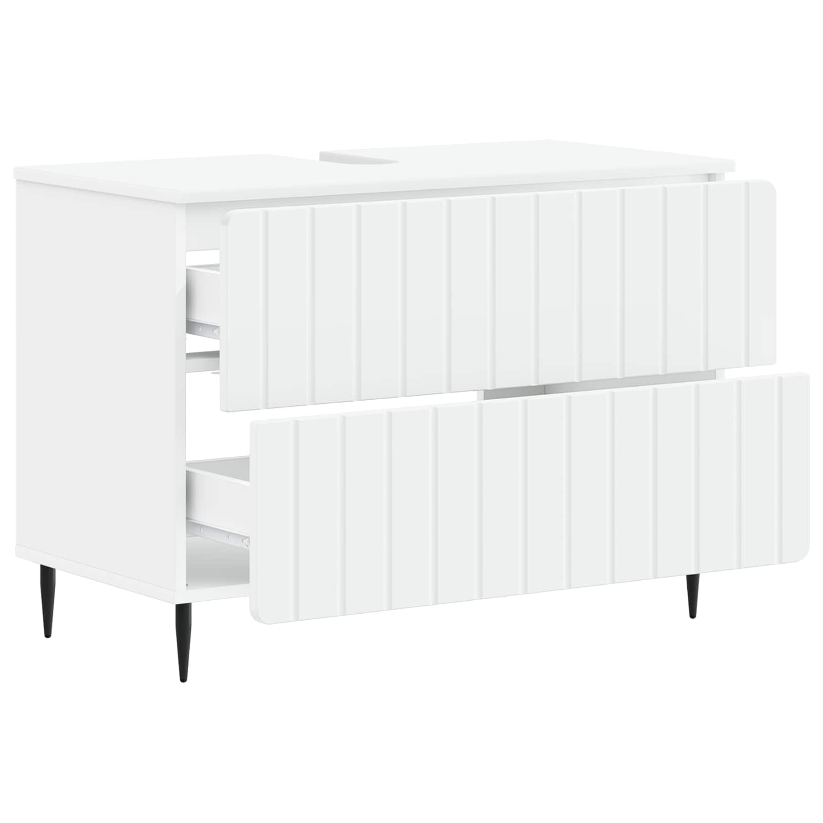 Badrumsskåp med handfat ZWOLLE Vit 82 x 41 x 58,5 cm