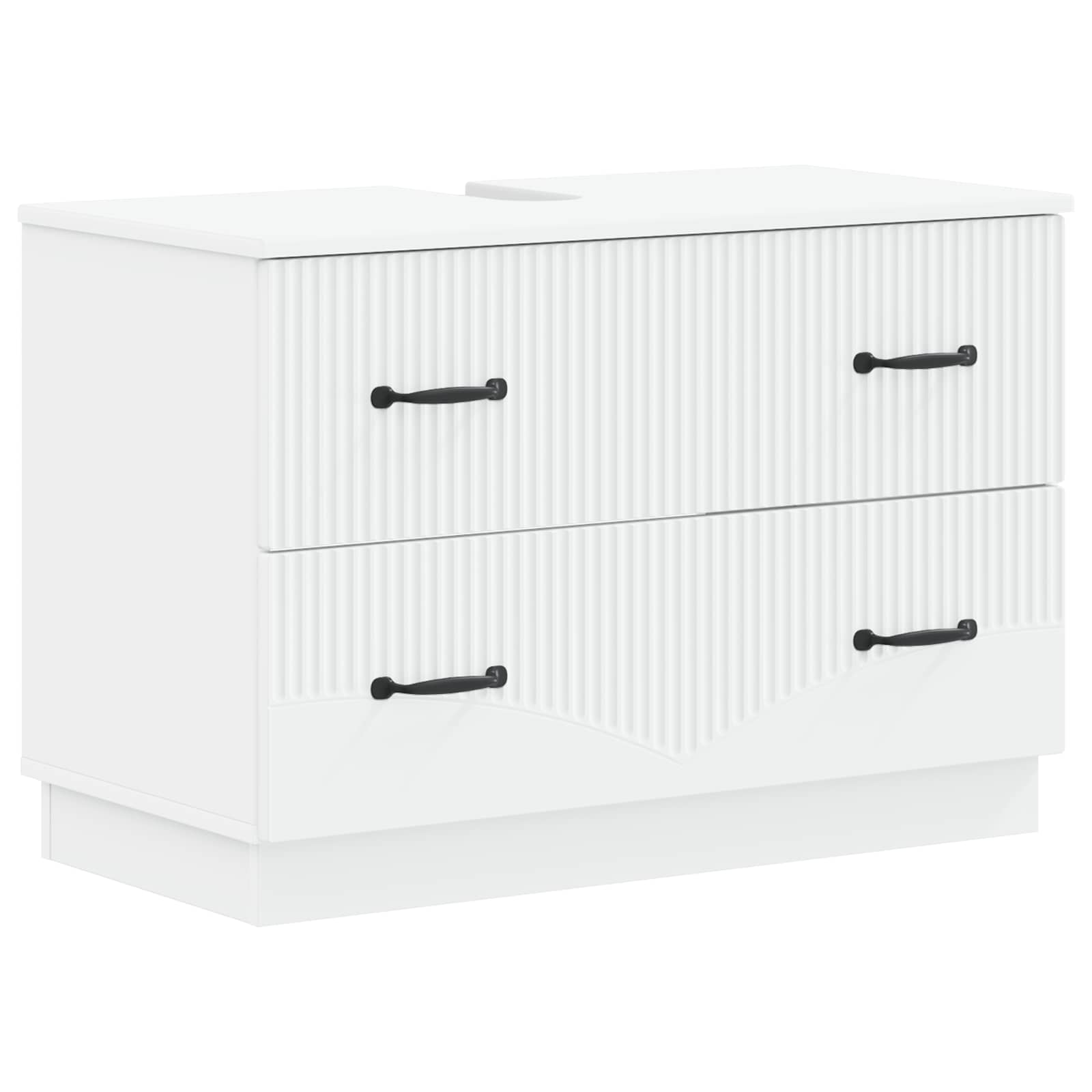 Badrumsskåp med handfat HOORN Vit 82 x 41 x 56 cm