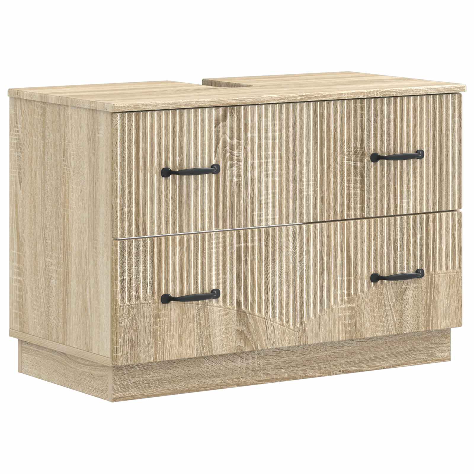 Badrumsskåp med handfat HOORN Sonoma-ek 82 x 41 x 56 cm