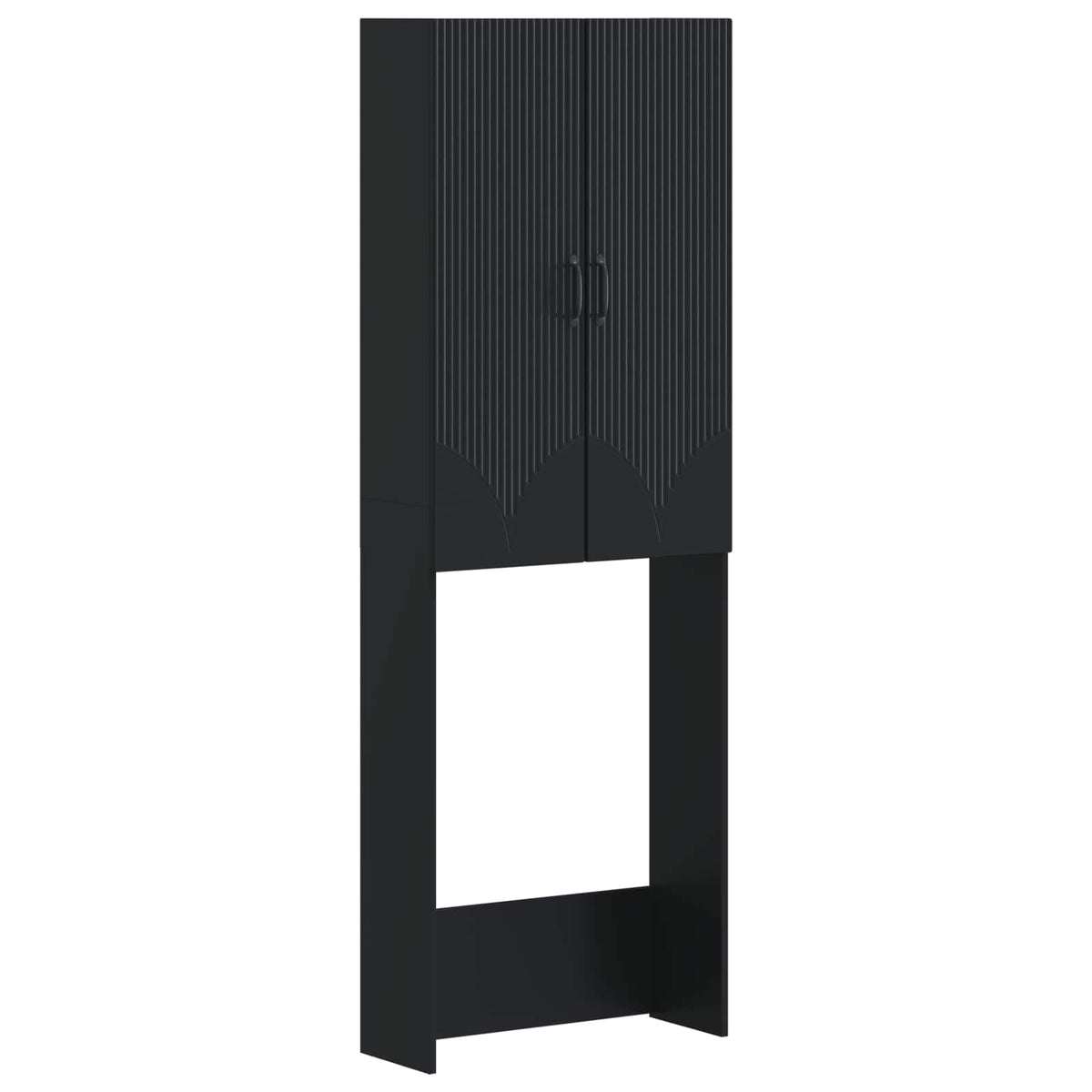 Toalett skåp HOORN Svart 66 x 25,5 x 190 cm Konstruerat trä