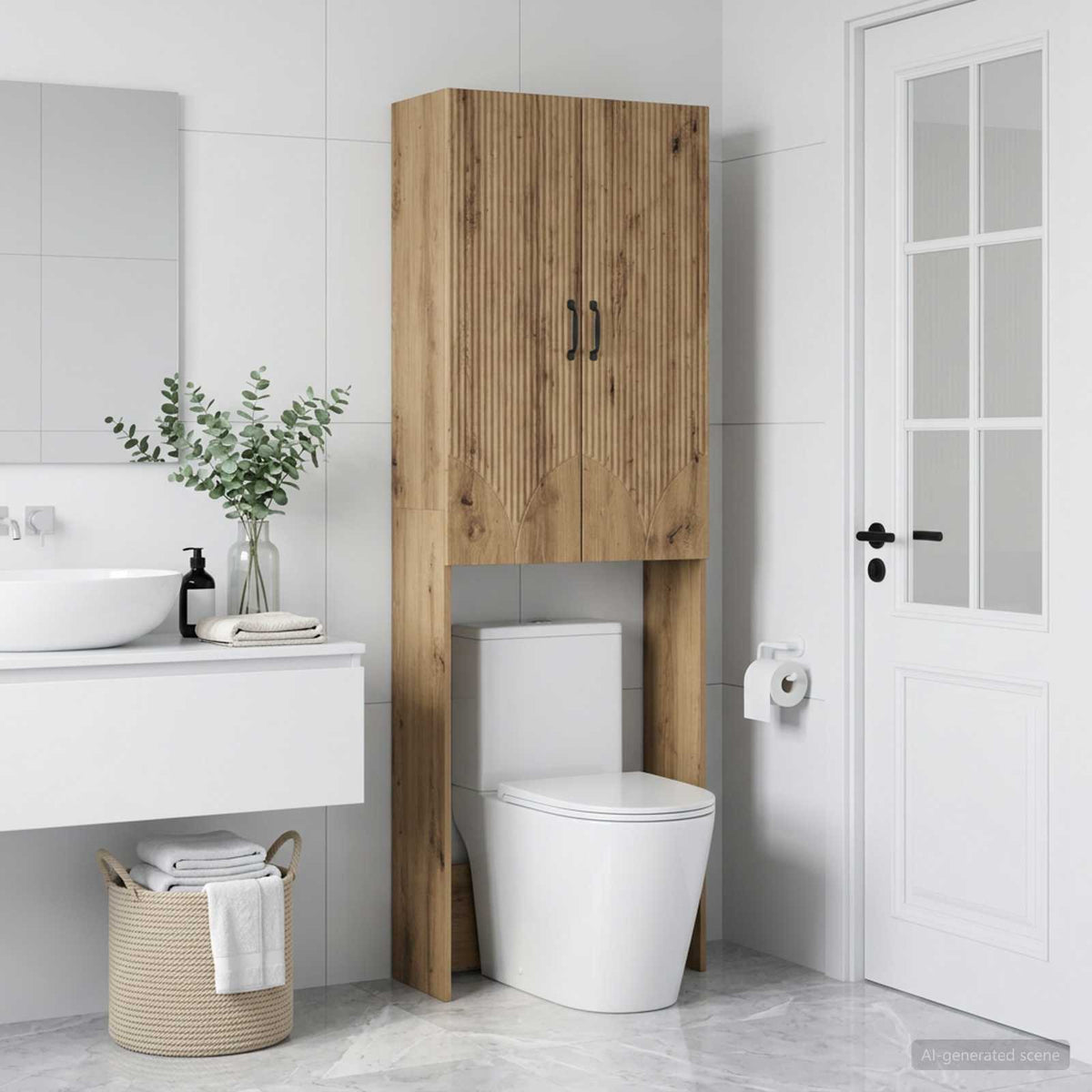 Toalett skåp HOORN Artisan-ek 66 x 25,5 x 190 cm