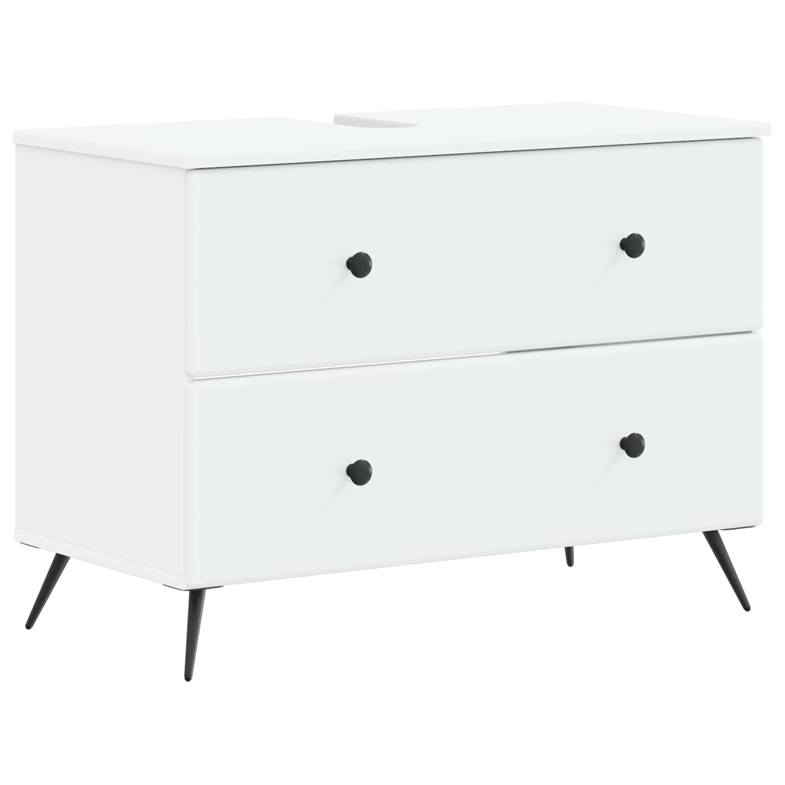 Badrumsskåp med handfat BREDA Vit 82 x 41 x 59 cm