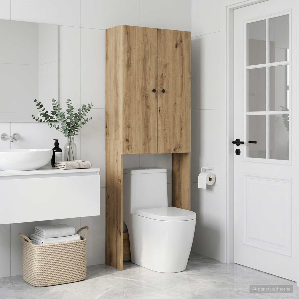 Toalett skåp BREDA Artisan-ek 66 x 25,5 x 190 cm