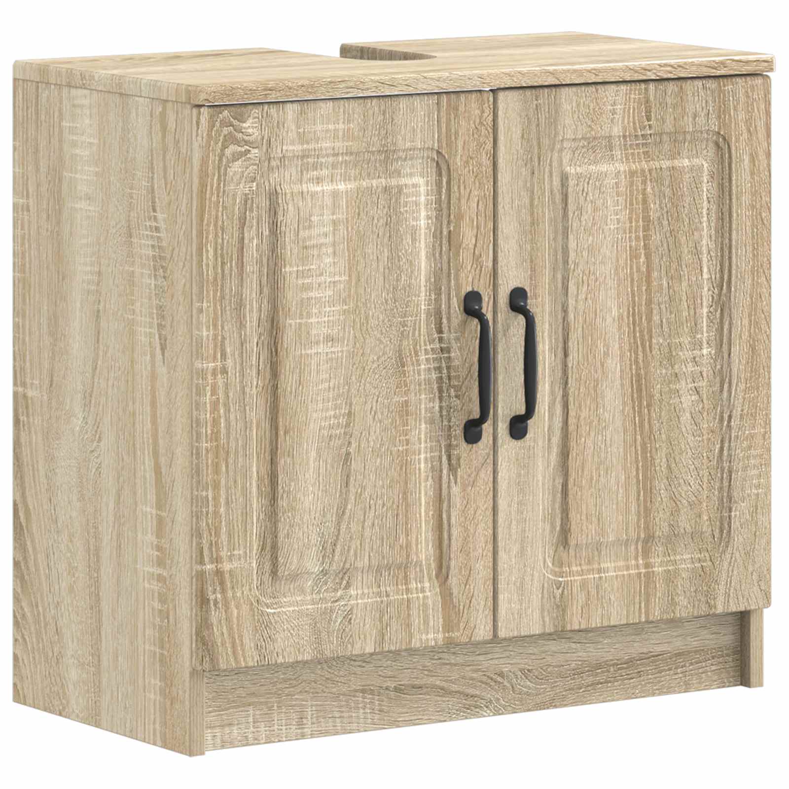 Badrumsskåp med handfat UTRECHT Sonoma-ek 59,5 x 31,5 x 59 cm