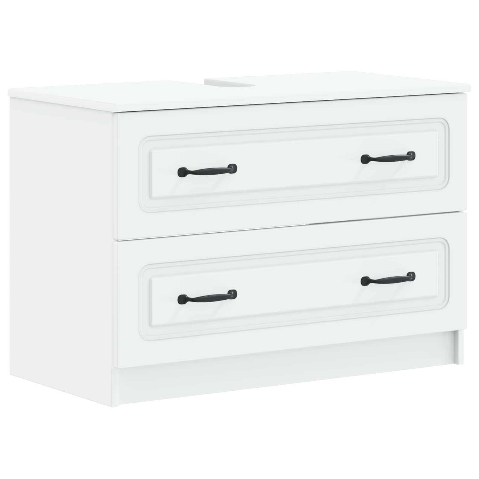 Badrumsskåp med handfat UTRECHT Vit 82 x 41 x 56 cm