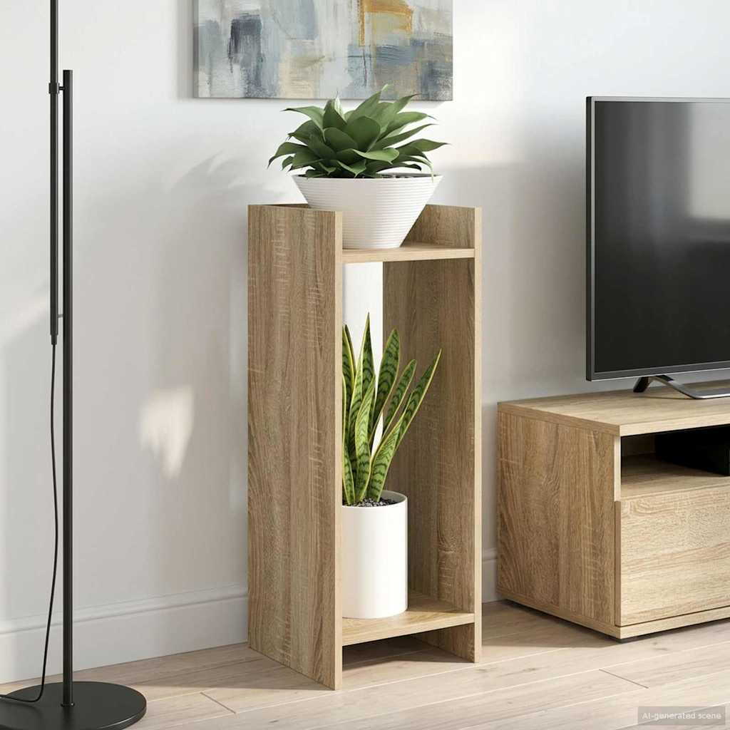 Växtställ 2 st Sonoma-ek 30 x 30 x 80 cm Konstruerat trä