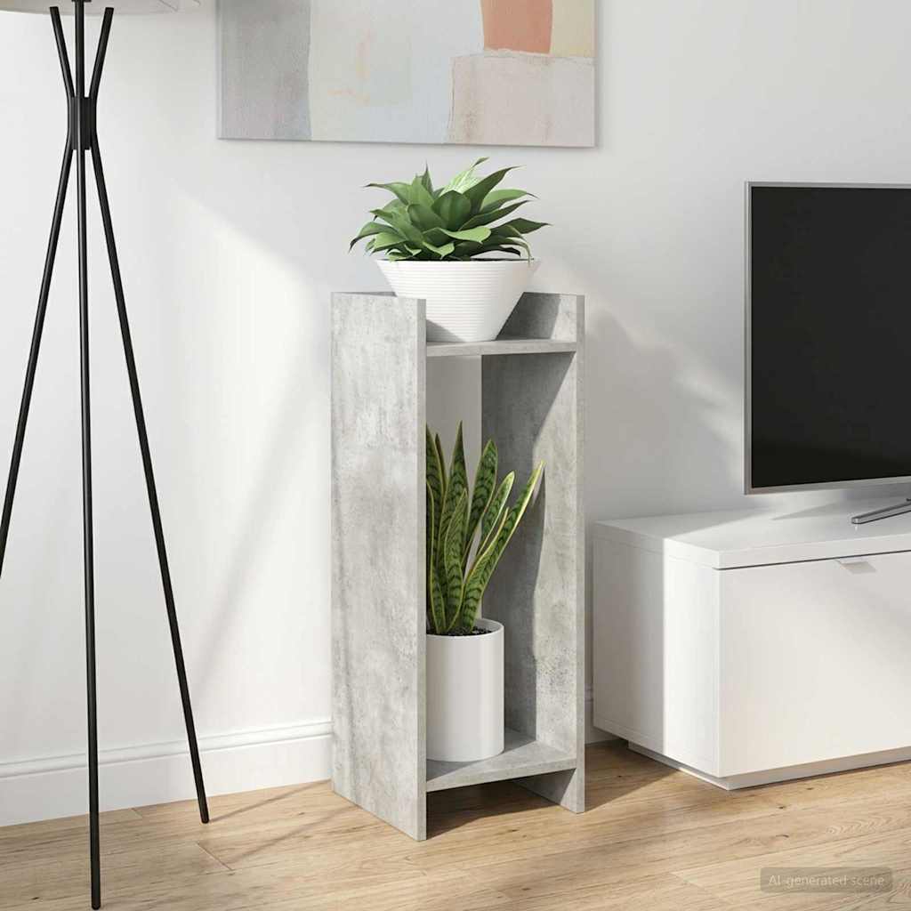 Växtställ Betonggrå 30 x 30 x 80 cm Konstruerat trä