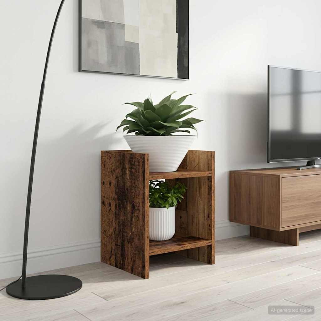 Växtställ Gammalt trä 30 x 30 x 40 cm Konstruerat trä