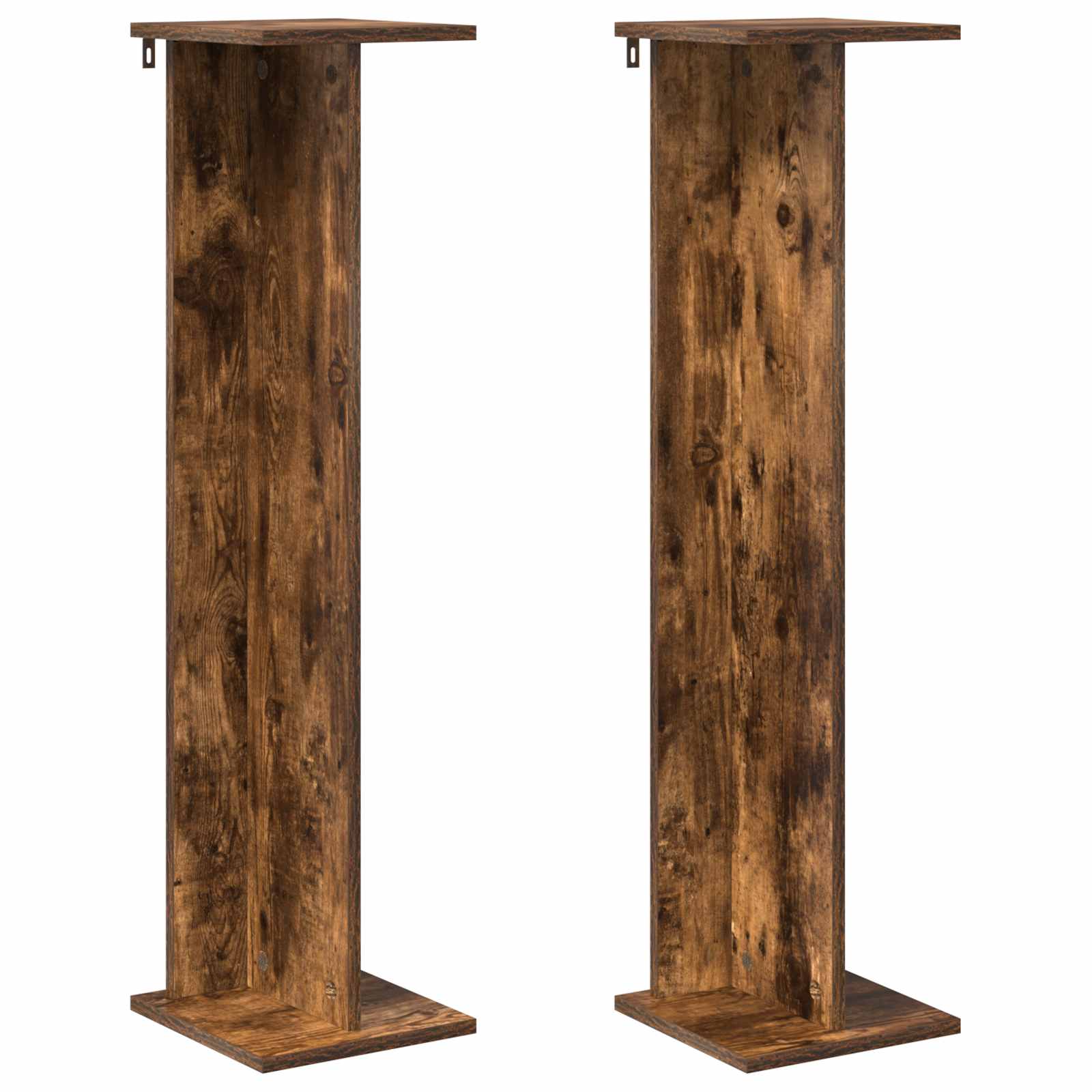Växtställ 2 st Rökt ek 25 x 25,5 x 100,5 cm Konstruerat trä