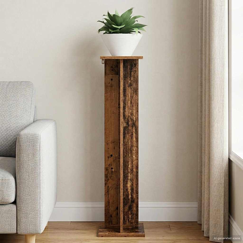Växtställ Gammalt trä 25 x 25,5 x 100,5 cm Konstruerat trä