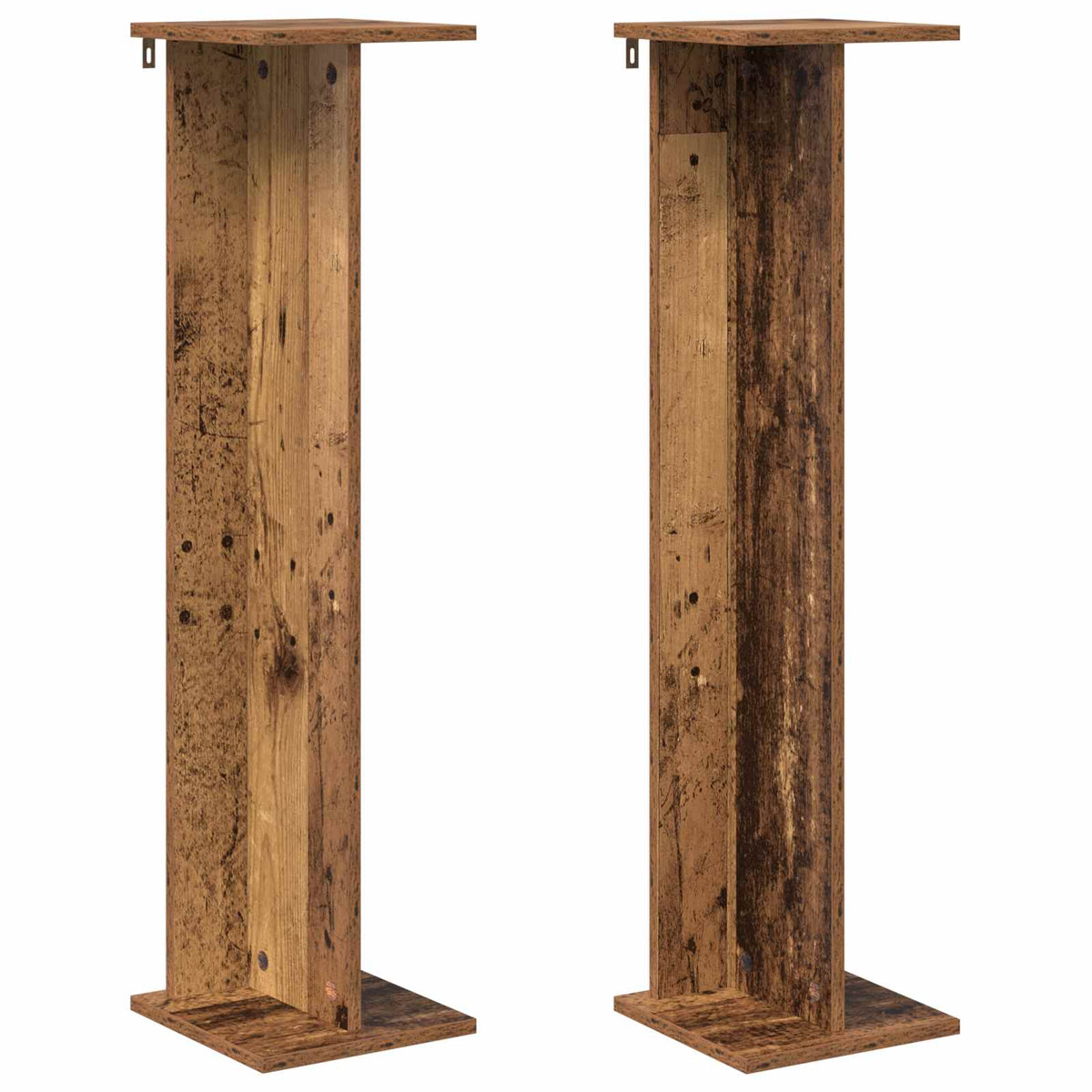 Växtställ 2 st Gammalt trä 25 x 25,5 x 100,5 cm Konstruerat trä