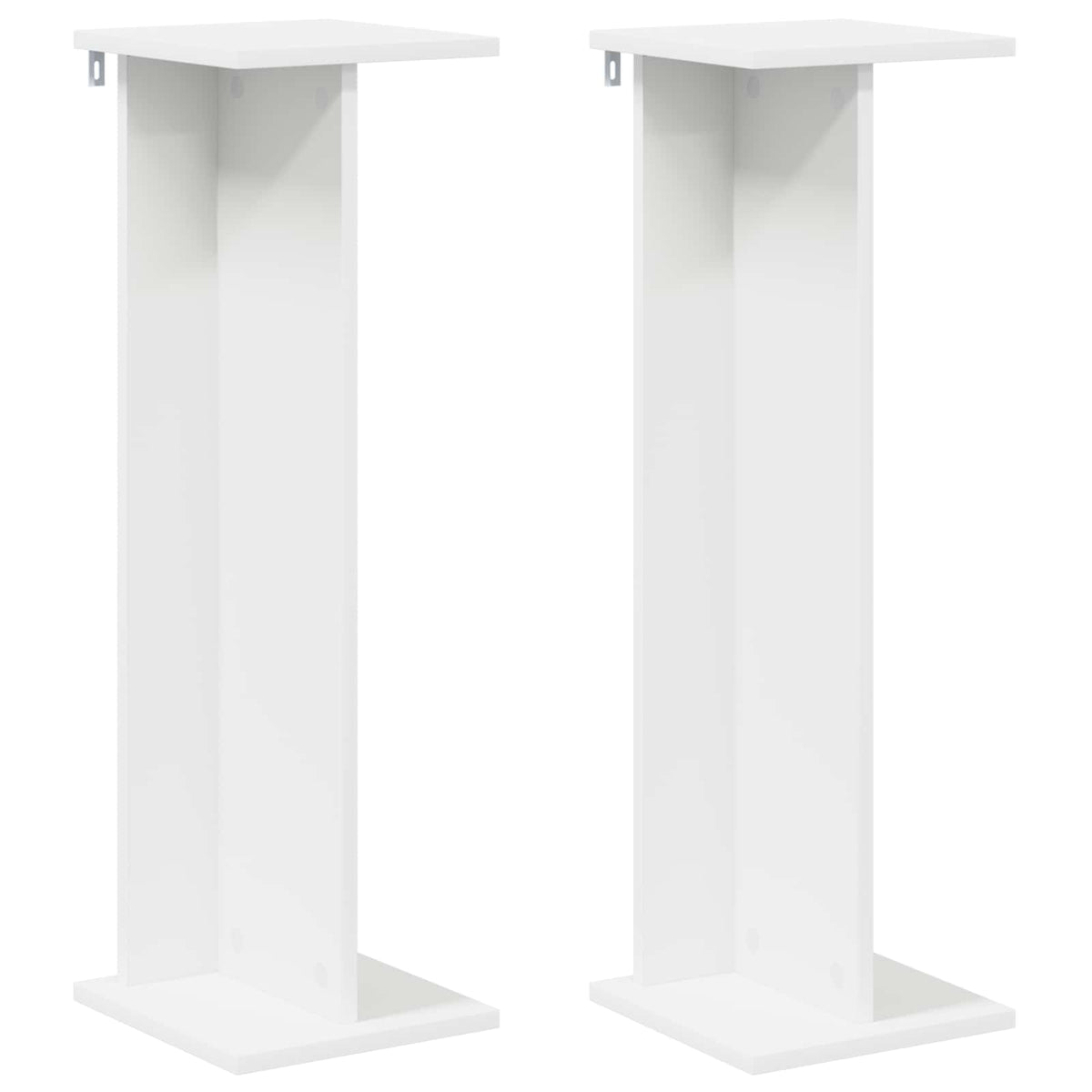 Växtställ 2 st Vit 25 x 25,5 x 80,5 cm Konstruerat trä