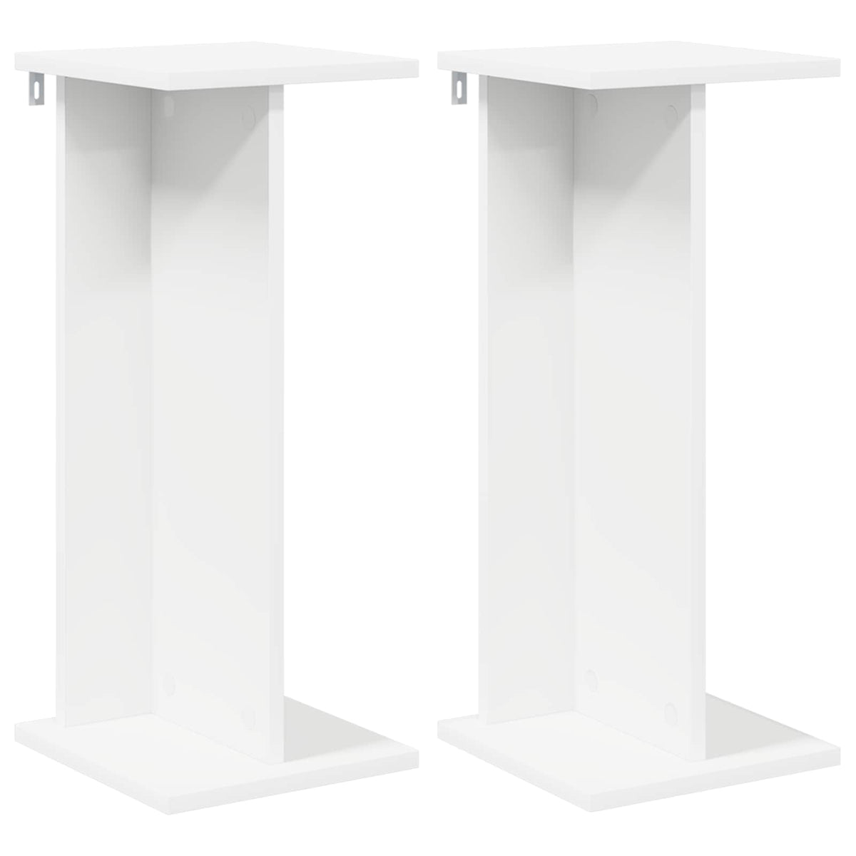 Växtställ 2 st Vit 25 x 25,5 x 60,5 cm Konstruerat trä