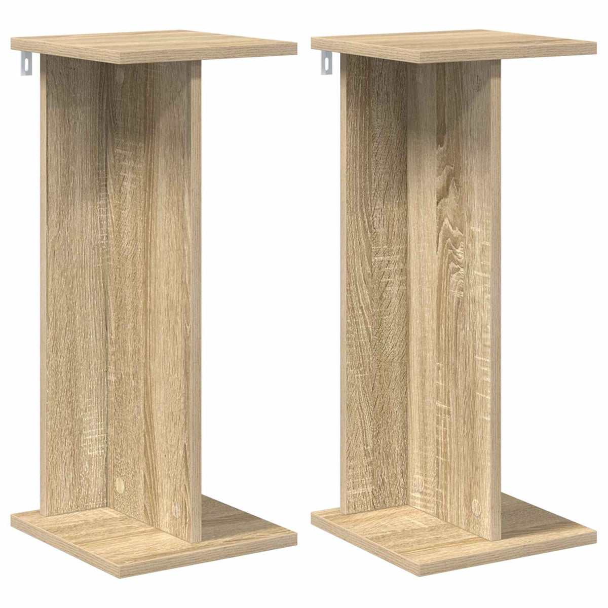 Växtställ 2 st Sonoma-ek 25 x 25,5 x 60,5 cm Konstruerat trä