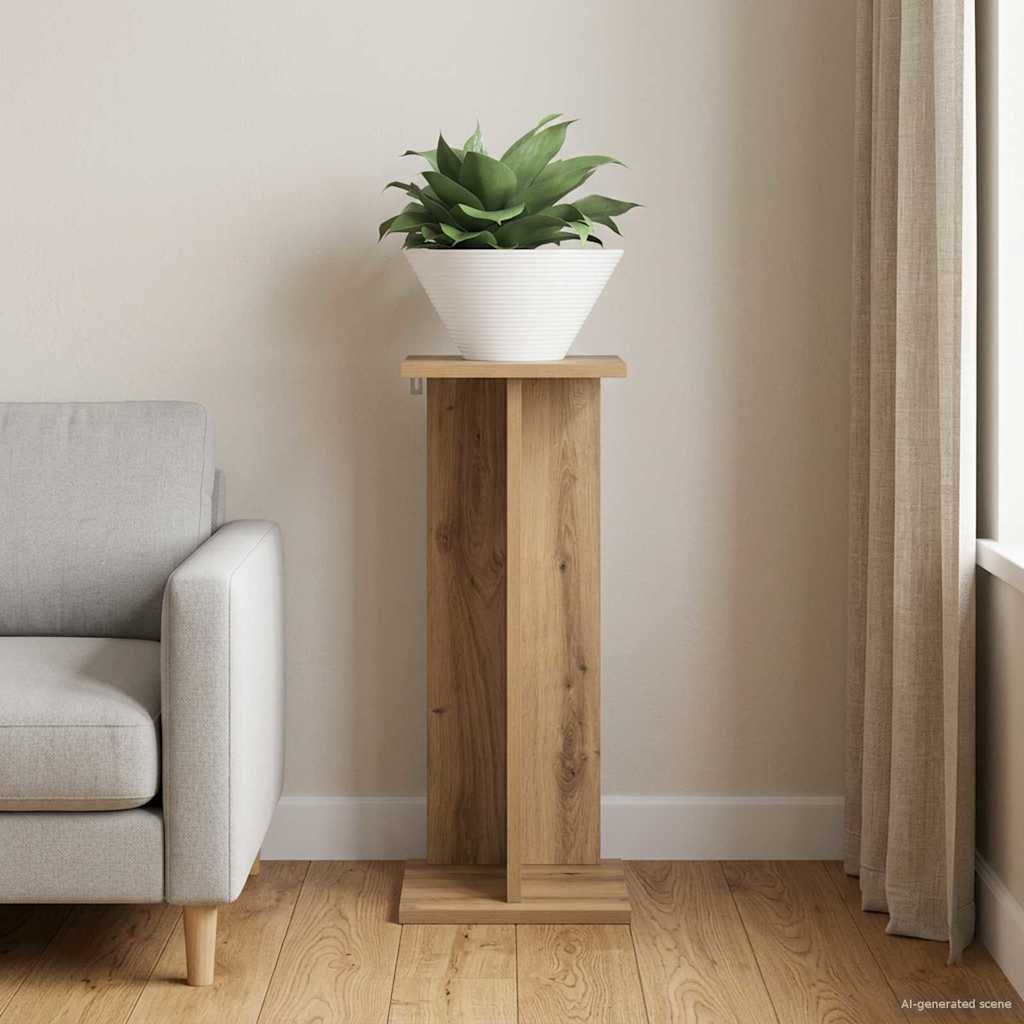 Växtställ Artisan-ek 25 x 25,5 x 60,5 cm Konstruerat trä