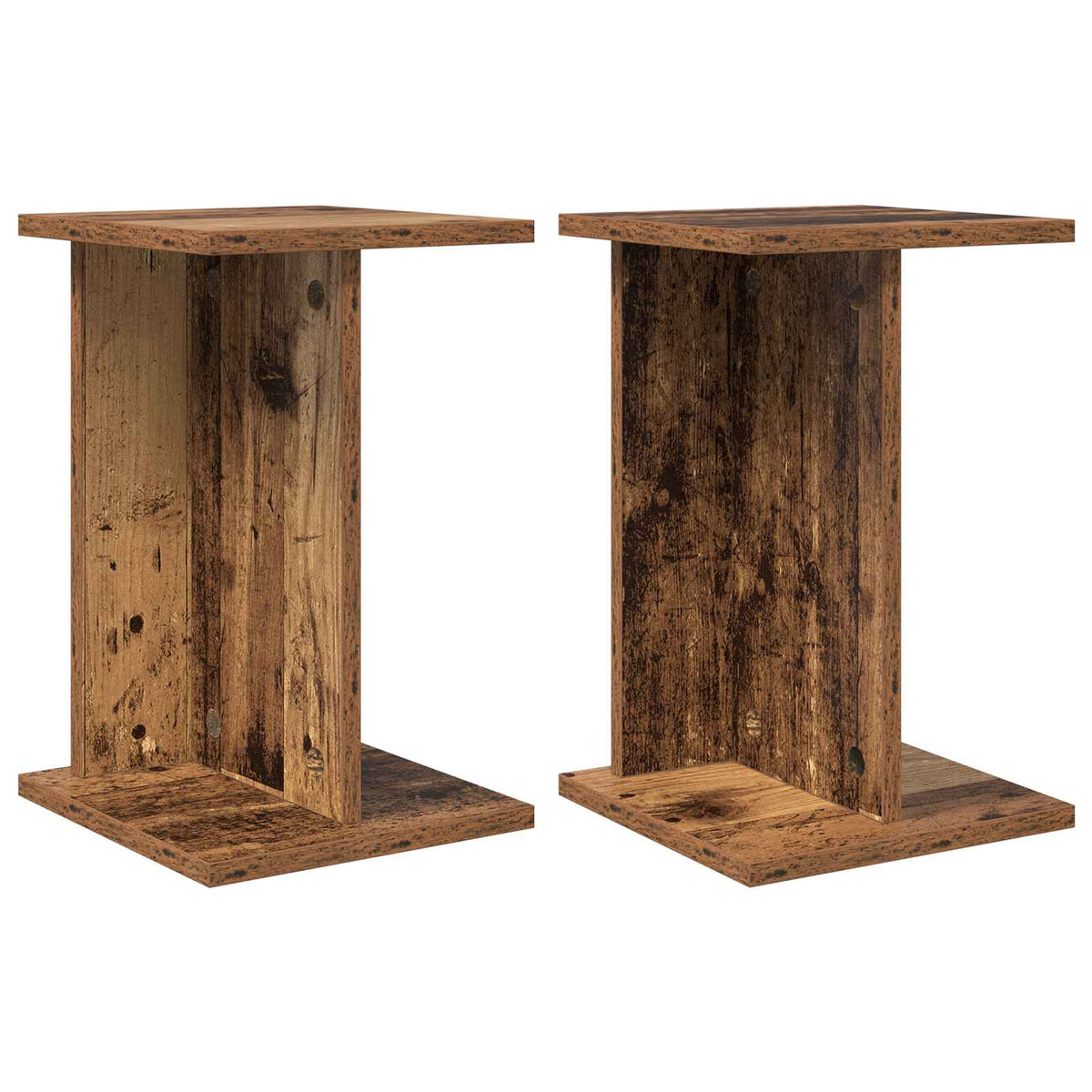 Växtställ 2 st Gammalt trä 25 x 25,5 x 40,5 cm Konstruerat trä