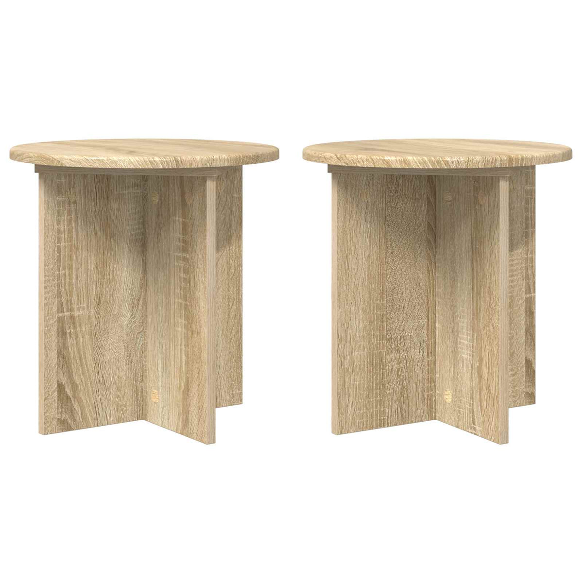 Växtställ 2 st Sonoma-ek 40 x 40 x 40 cm Konstruerat trä