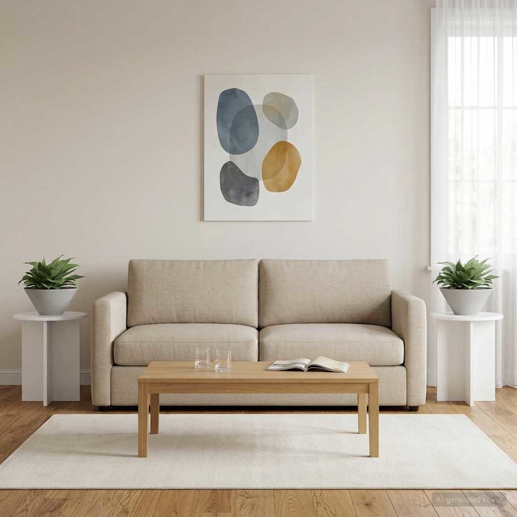 Växtställ 2 st Vit högglans 40 x 40 x 40 cm Konstruerat trä