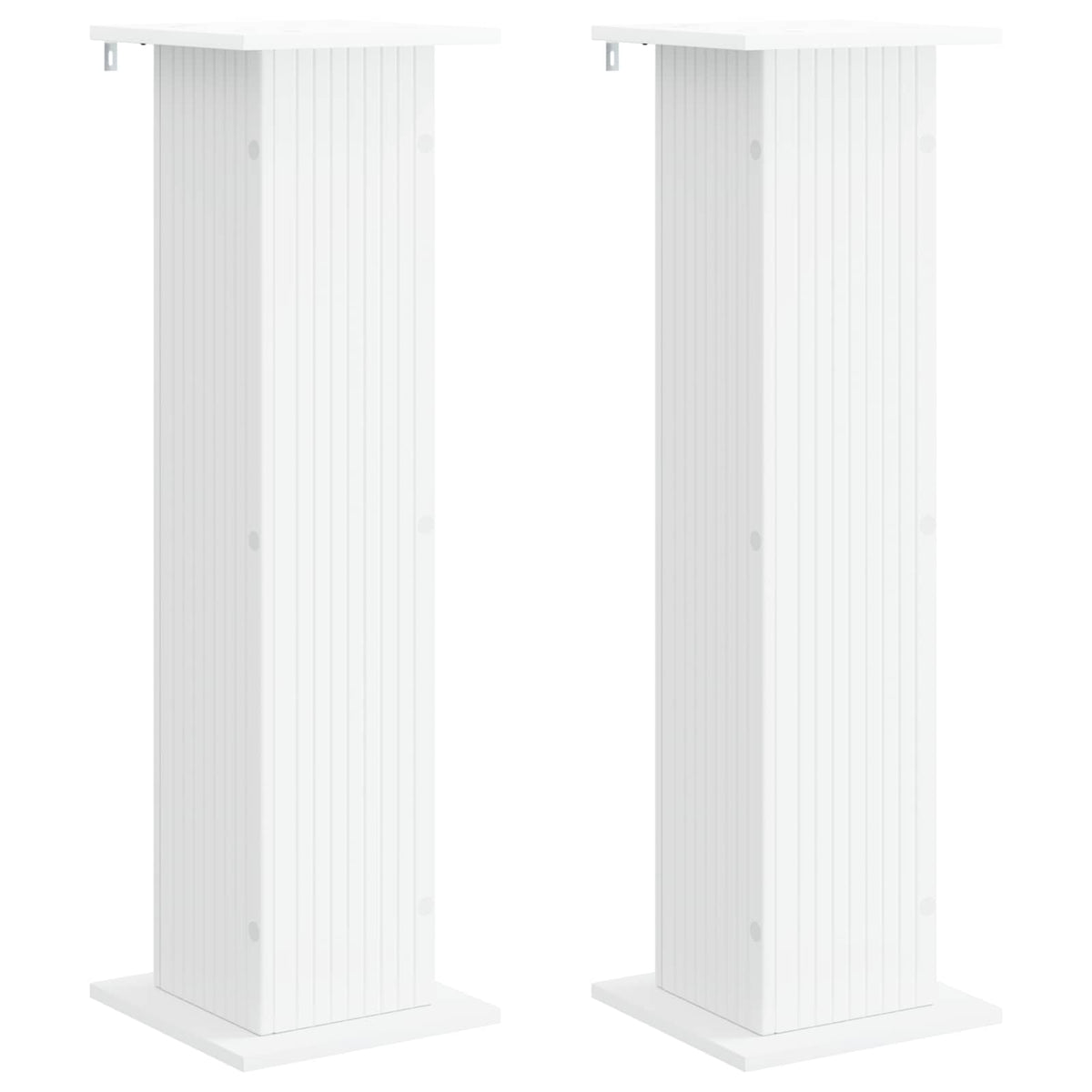 Växtställ 2 st Vit 30,5 x 30 x 100,5 cm Konstruerat trä