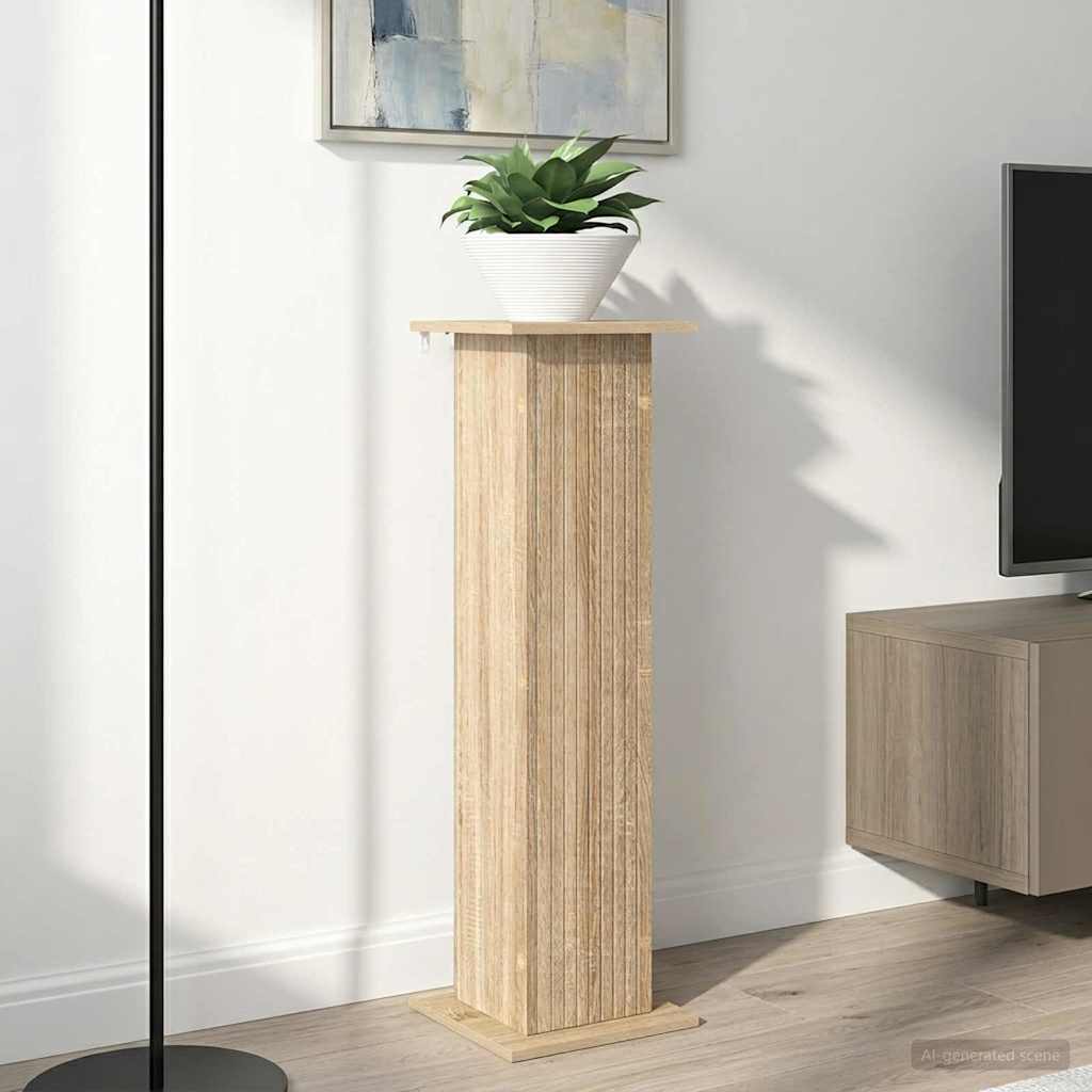 Växtställ 2 st Sonoma-ek 30,5 x 30 x 100,5 cm Konstruerat trä