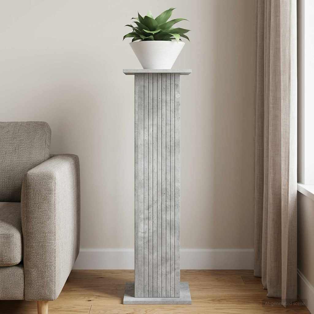Växtställ Betonggrå 30,5 x 30 x 100,5 cm Konstruerat trä