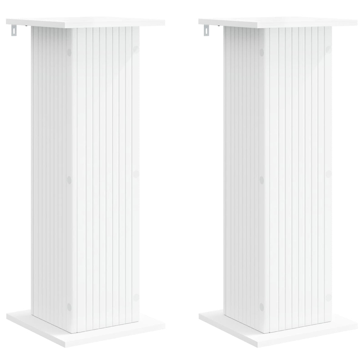 Växtställ 2 st Vit 30,5 x 30 x 80,5 cm Konstruerat trä