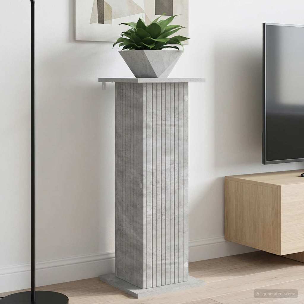Växtställ Betonggrå 30,5 x 30 x 80,5 cm Konstruerat trä