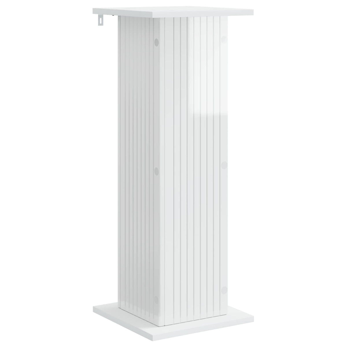 Växtställ Vit högglans 30,5 x 30 x 80,5 cm Konstruerat trä