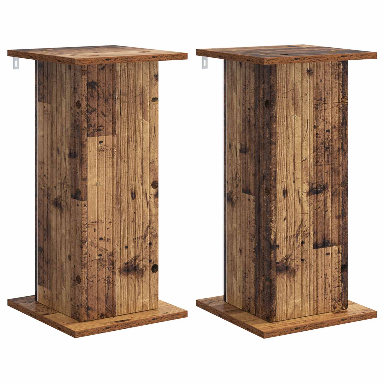 Växtställ 2 st Gammalt trä 30,5 x 30 x 60,5 cm Konstruerat trä