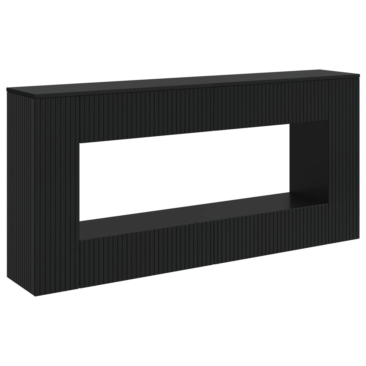 Konsolbord Svart 155 x 29 x 74 cm Konstruerat trä