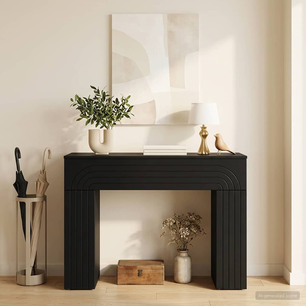 Kaffeebord Svart 102 x 35 x 75 cm Konstruerat trä