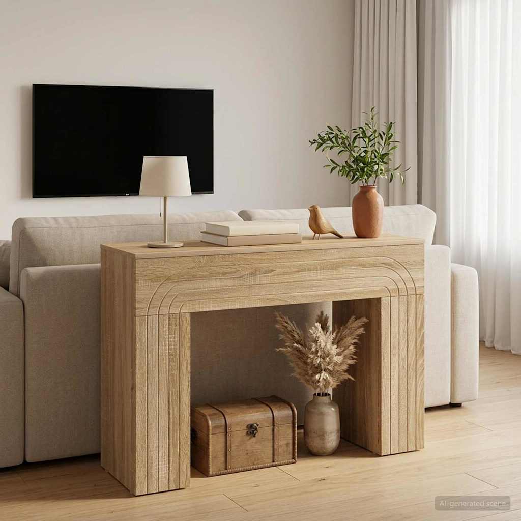 Kaffeebord Sonoma-ek 102 x 35 x 75 cm Konstruerat trä