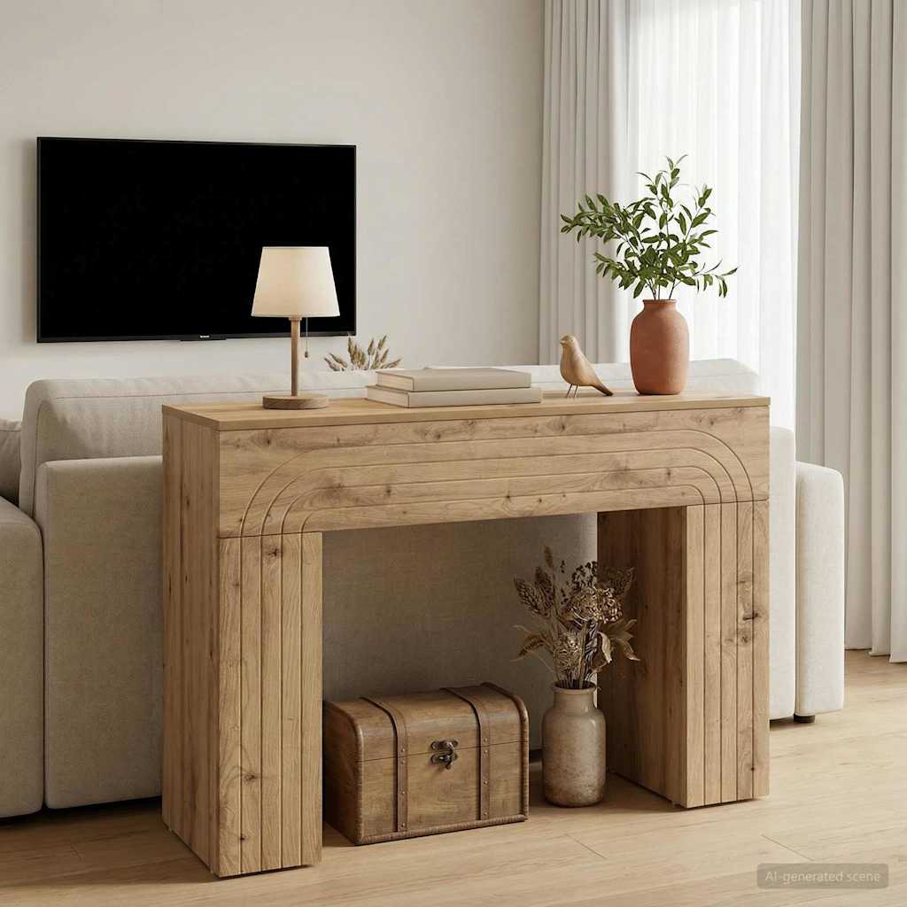 Kaffeebord Artisan-ek 102 x 35 x 75 cm Konstruerat trä