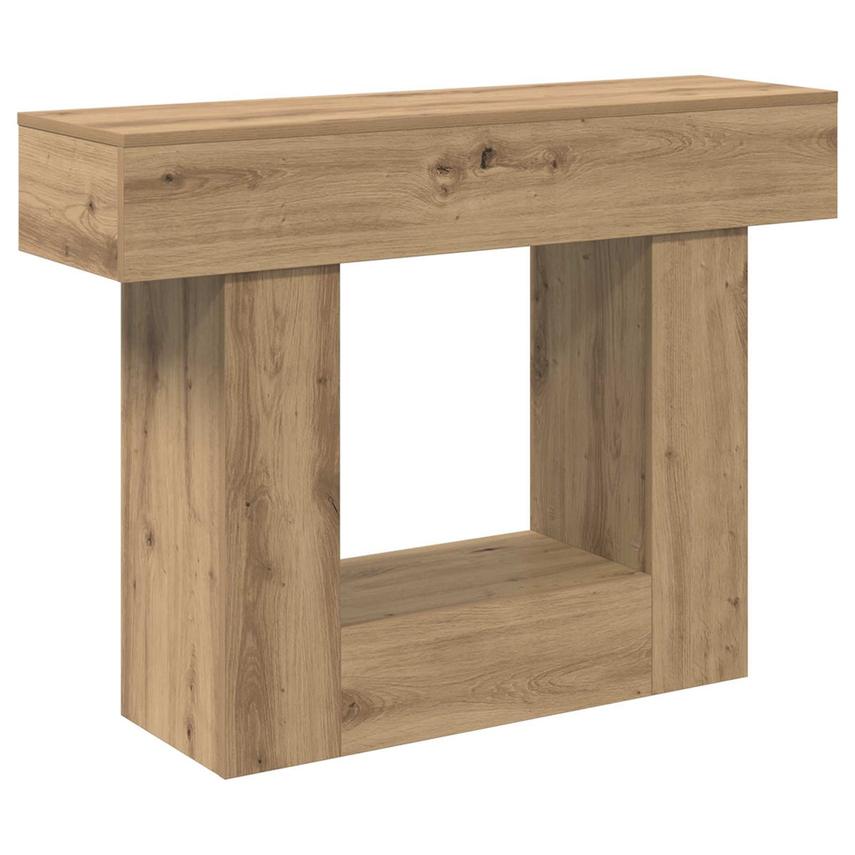 Konsolbord Artisan-ek 101 x 30 x 74 cm Konstruerat trä