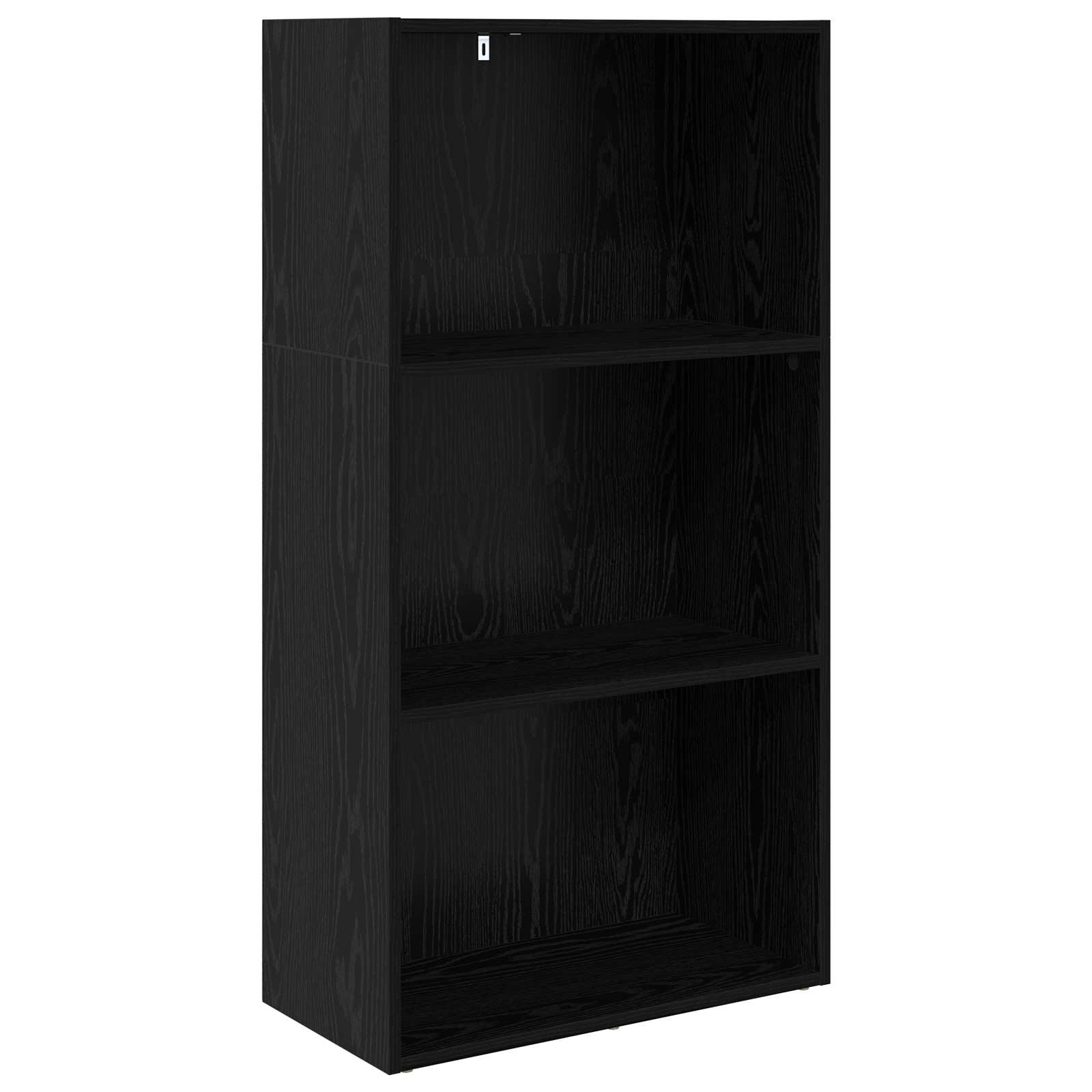 Hyllsystem Svart Ek 60 x 30 x 114 cm Konstruerat trä