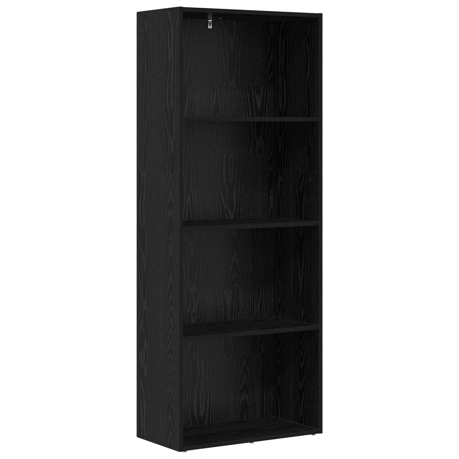 Frittstående bokhylla Svart Ek 60 x 30 x 151,5 cm