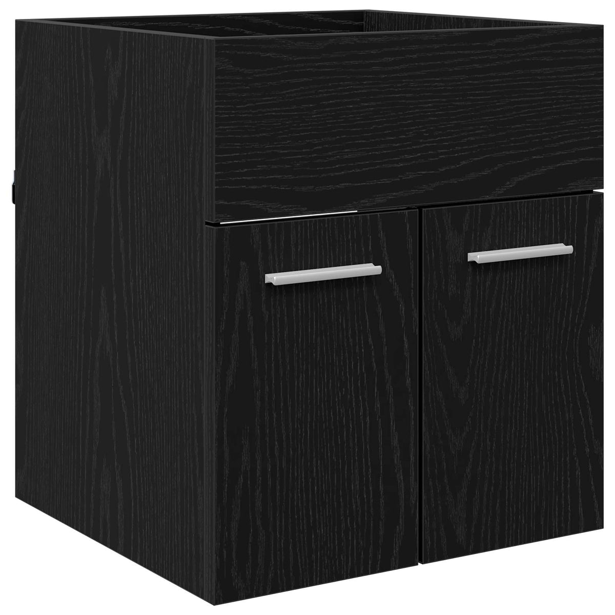 Diskbänksskåp Svart Ek 41 x 38,5 x 46 cm Konstruerat trä