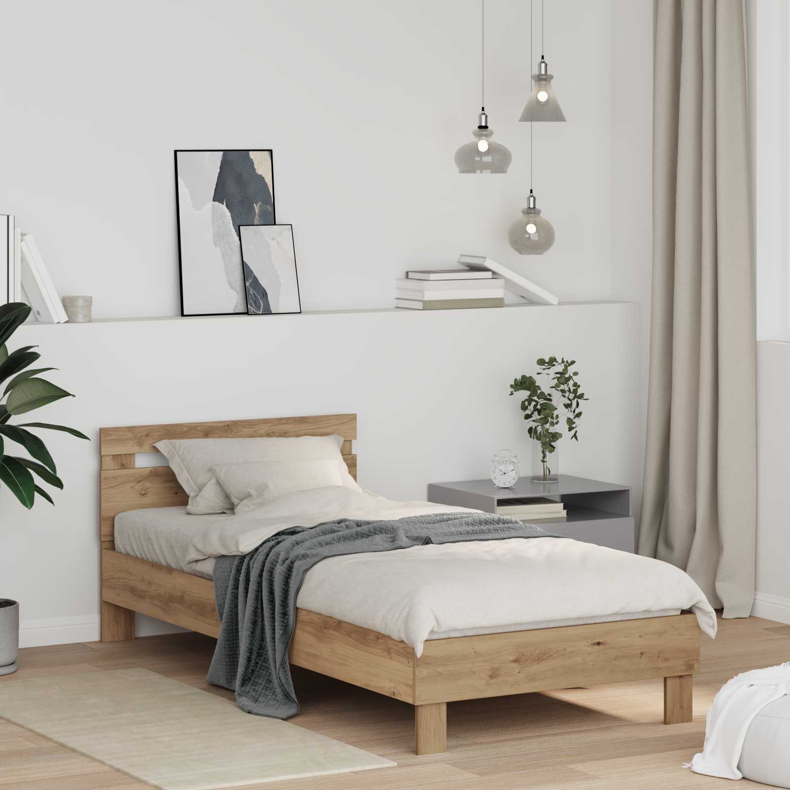 Sängram Artisan Ek 98,5 x 200 cm Konstruerat trä