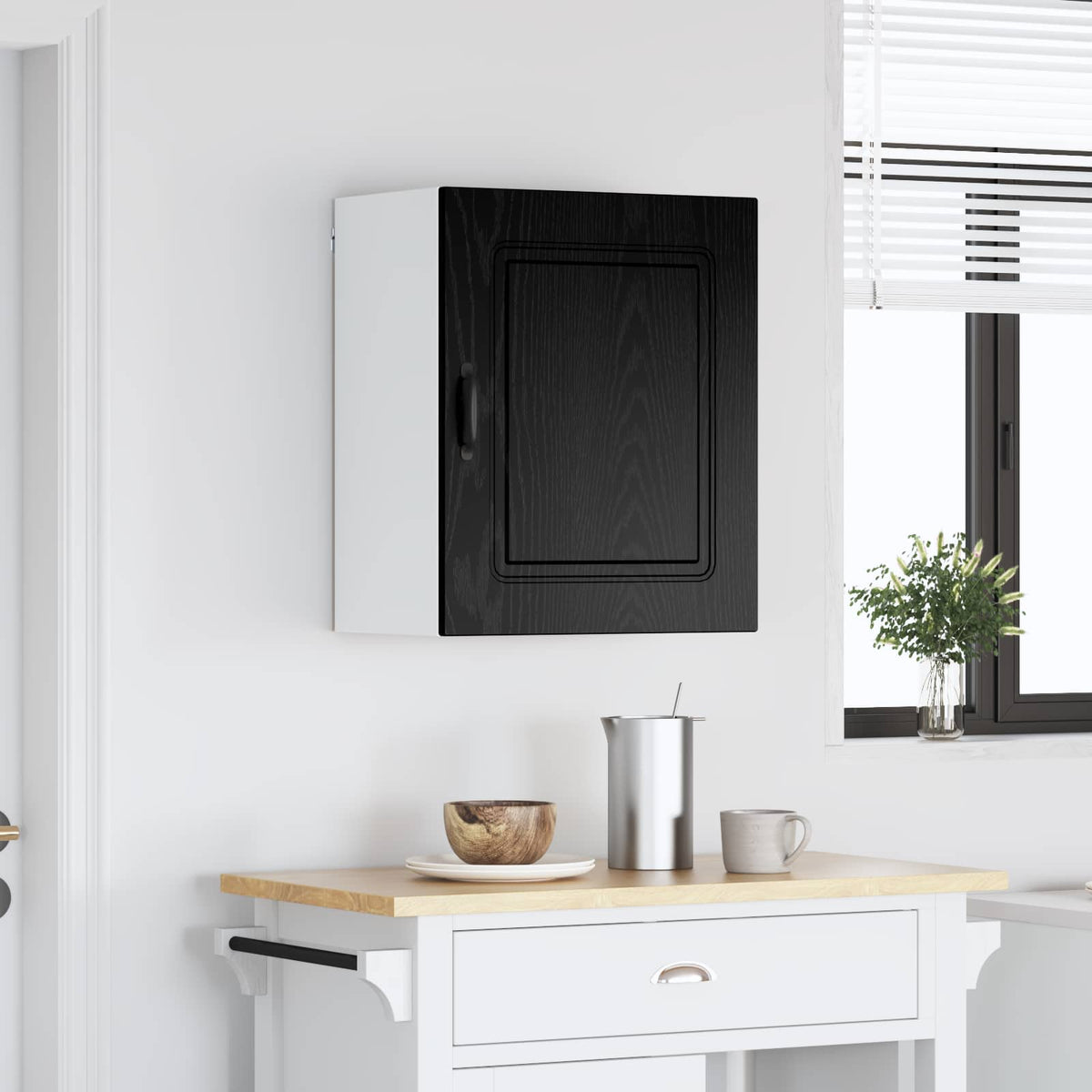 Diskmaskin panel Kalmar Svart Ek 50 x 31 x 60 cm