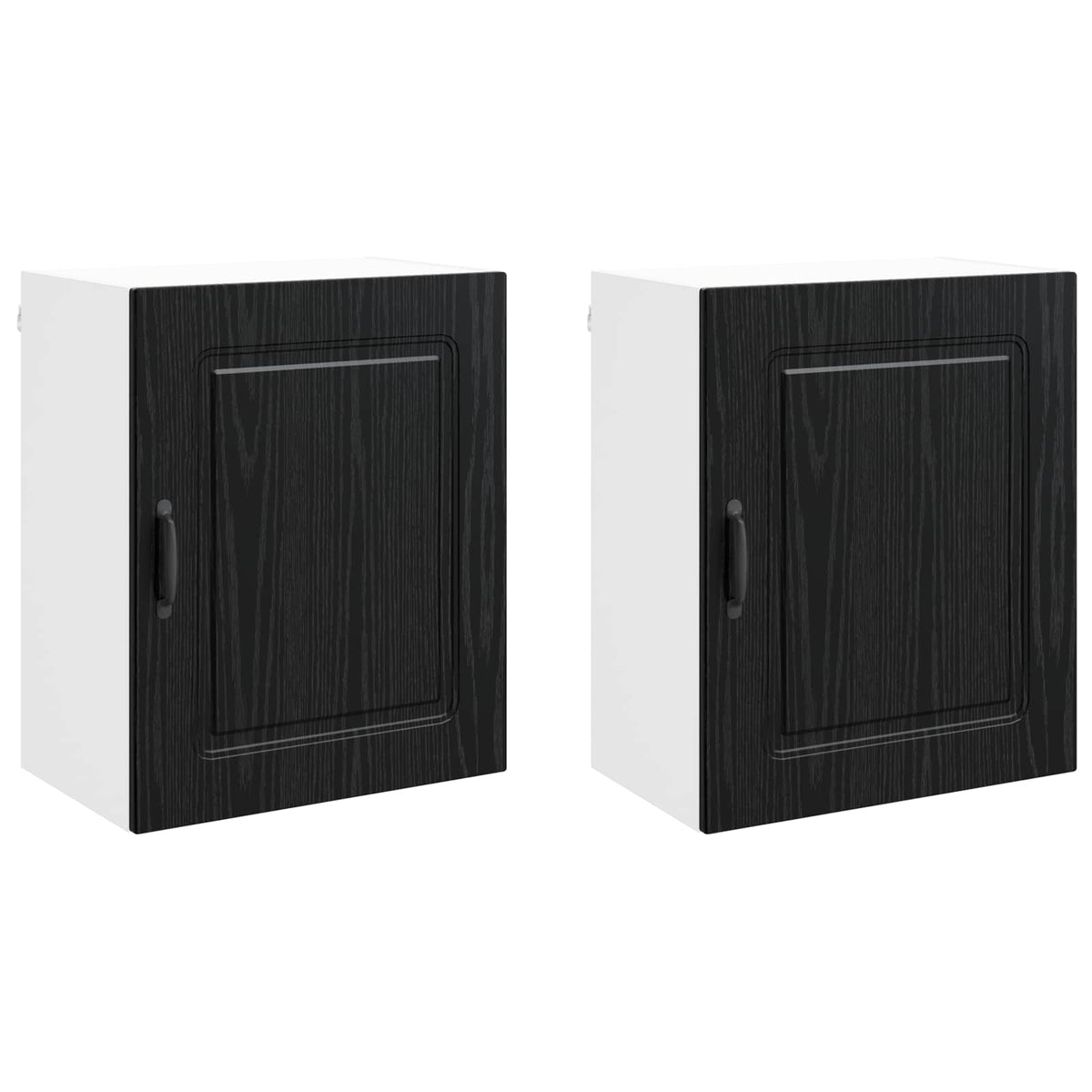 Diskmaskin panel Kalmar 2 st Svart Ek Konstruerat trä