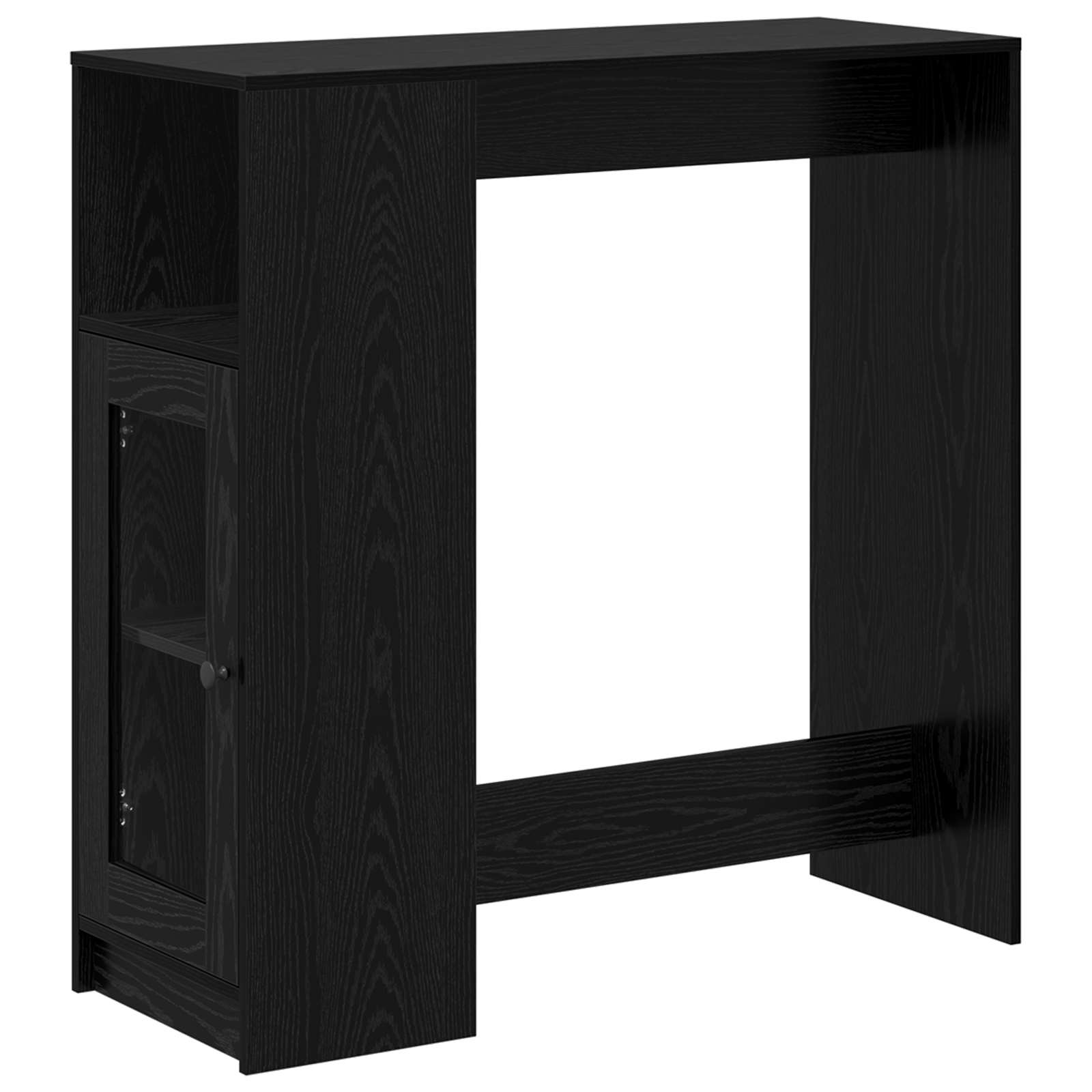 Barbord 101 x 40 x 103,5 cm Konstruerat trä Svart Ek