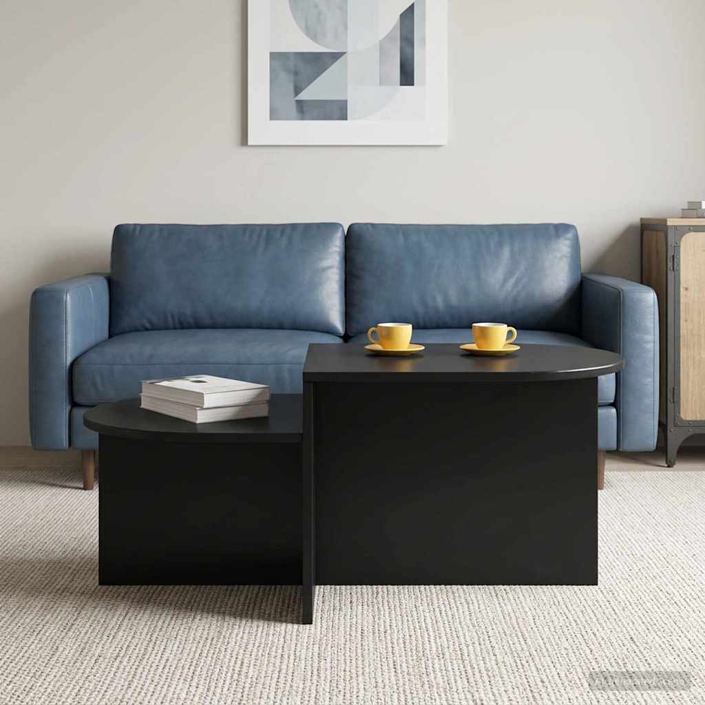 Kaffeebord Svart ek 100 x 50 x 40 cm Konstruerat trä