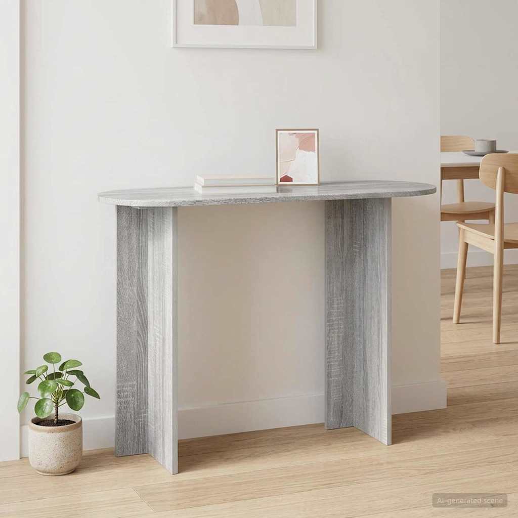Konsolbord Grå sonoma-ek 100 x 39,5 x 75 cm Konstruerat trä