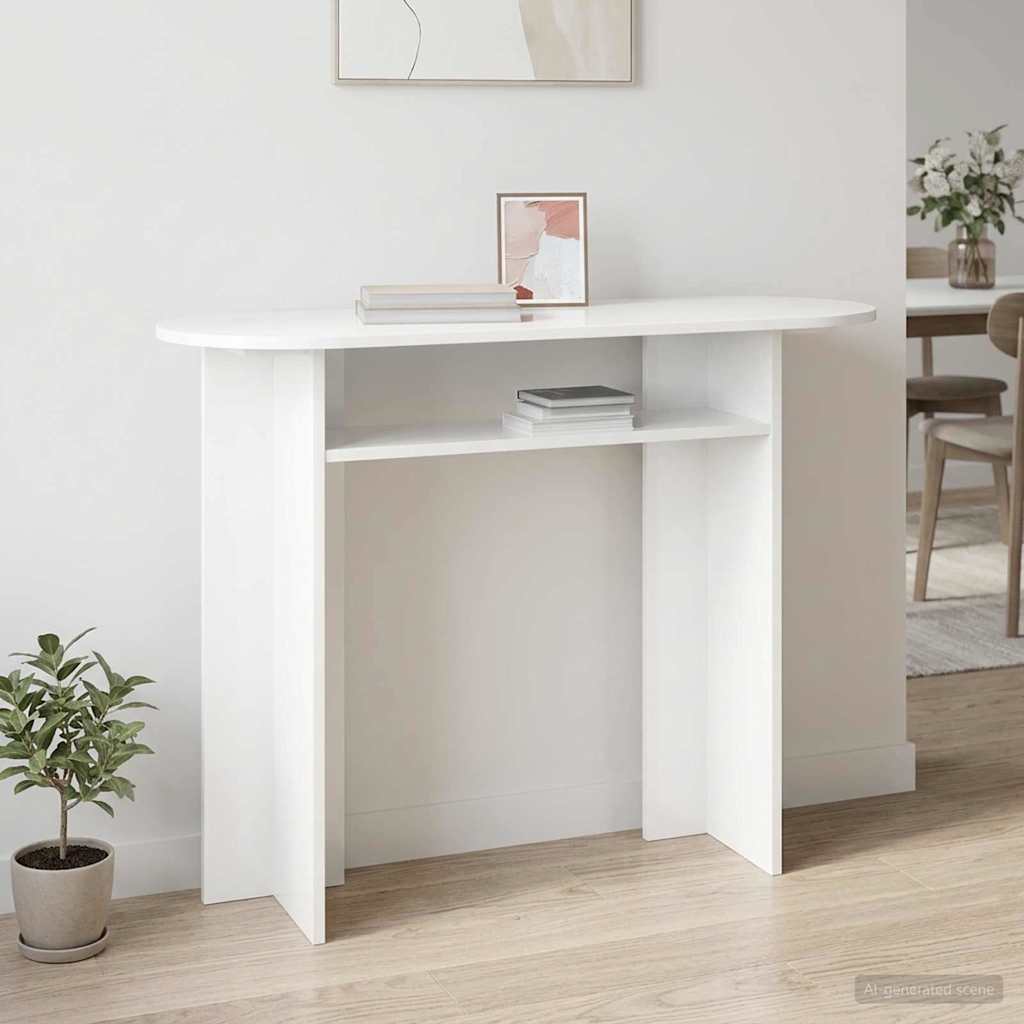 Konsolbord Vit 100 x 39,5 x 75 cm Konstruerat trä